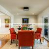 Wood Floors natural refinishing, Space: Dining room, Coral Gables, Florida.Martinez Wood Floors Inc.