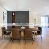 Engineered Oak Flooring installation project, Space: Dining room, Miami Beach, Florida.Martinez Wood Floors Inc.