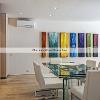 Engineered Oak Flooring installation project, Space: Dining room, Miami Beach, Florida.Martinez Wood Floors Inc.