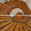 Solid Hardwood staircase refinishing project. Coral Gables, Florida.Martinez Wood Floors Inc.