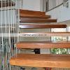 Solid Hardwood Staircase installation project, Miami Beach, Florida.Martinez Wood Floors Inc.