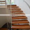 Solid Hardwood Staircase installation project, Miami Beach, Florida.Martinez Wood Floors Inc.